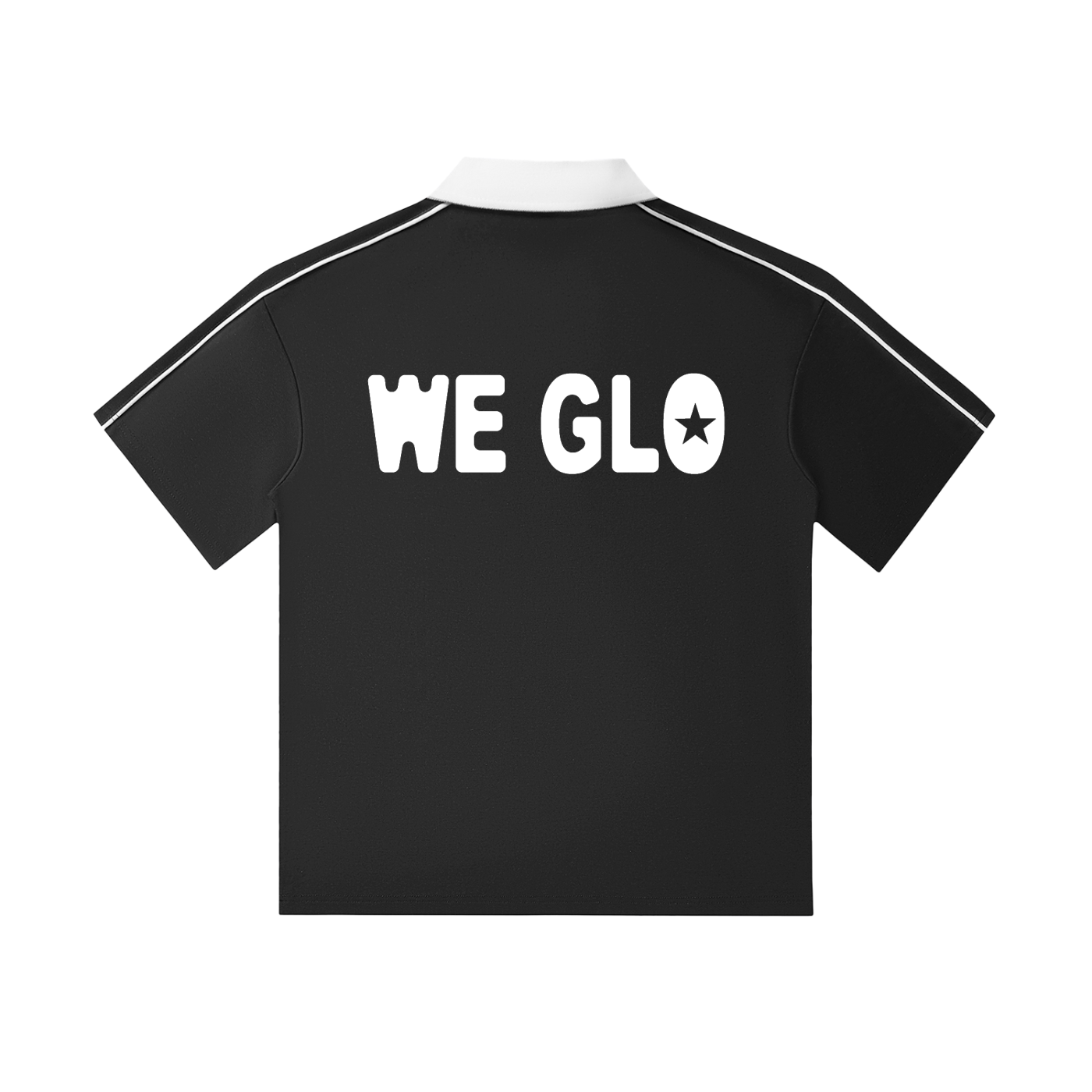 Contrast Collar Short-Sleeve Polo Shirt