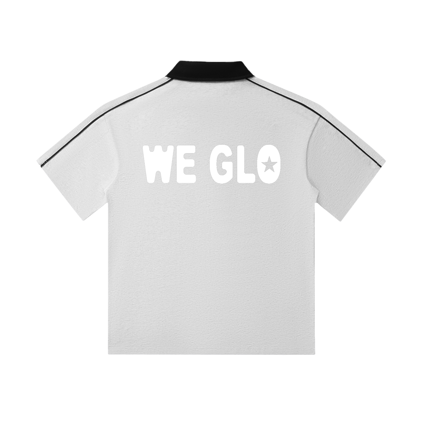 Contrast Collar Short-Sleeve Polo Shirt